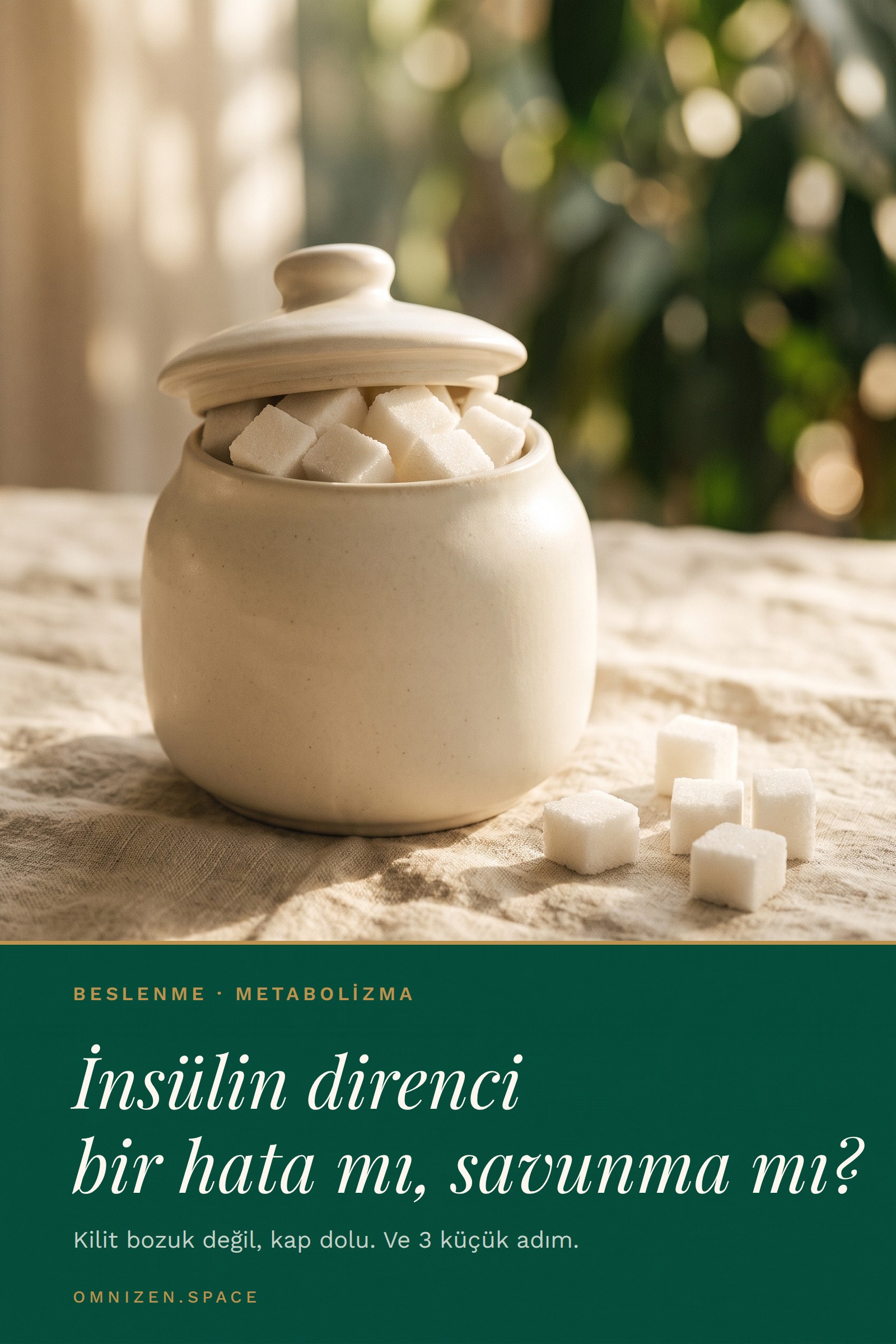 İnsülin direnci bir hata mı, bir savunma mı?" başlıklı dikey görsel